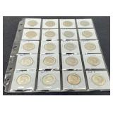 (20) 40% Silver Kennedy Half Dollars