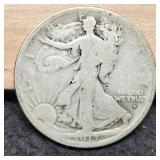 1917-D Obverse W. Liberty Half Dollar