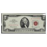 1963 $2 Red Seal Note Unc.