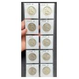 (10) F.  Half Dollars