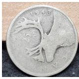 1943 Canada Silver Quarter