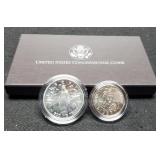 1989-D 2 Coin Unc. Comm. Set "Congressional"