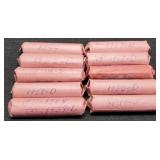 (10) Rolls Wheat Cents 40