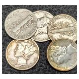 (5) 1943-P&D M. Dimes