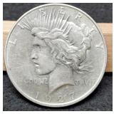 1927-D Peace Dollar AU