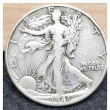 1941-S W. Liberty Half Dollar