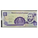 1991 Nicaragua 1 Centavo Banknote