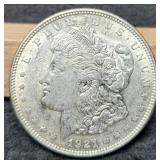 1921 Morgan Dollar AU