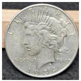 1934 Peace Dollar AU
