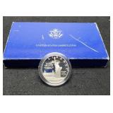 1986-S Proof Silver Dollar Comm. "Liberty" w/