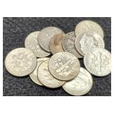 (12) Silver R. Dimes 1946-1964