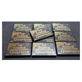 Complete Set Of 50 State Quarters, Gold Edition,