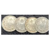 (4) German 1/2 Mark: