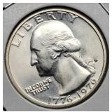 1976 Silver Bicentennial Quarter BU