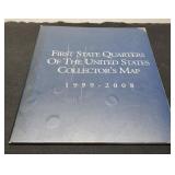 Large Map Album Complete w/ 50 State Quarters