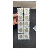 (10) F. Half Dollars