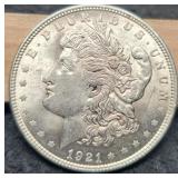 1921 Morgan Dollar Unc.