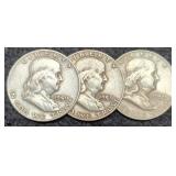 (3) 1959-D F. Half Dollars