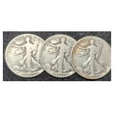 (3) 1935 W. Liberty Half Dollars