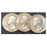 (3) Silver W. Quarters