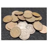 (30) Indian Head Cents Back To 1887