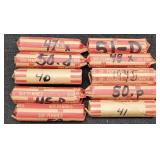 (10) Rolls Wheat Cents 40
