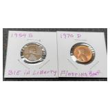 (2) Mint Error L. Cents: