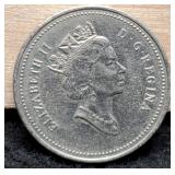 1992/1867 Canada Nickel, Double Date w/ Beaver