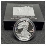2023 Proof Silver Eagle w/ Case & COA