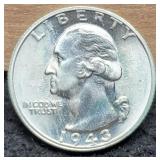 1943-S W. Quarter MS63