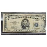 1953A $5 Star Note Silver Certificate Note