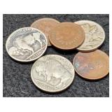Lot w/ 6 Coins: