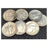 (7) Silver Dimes: