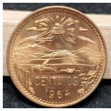 1964 Mexico 20 Centavos Unc.