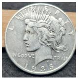 1935-S Peace Dollar VF
