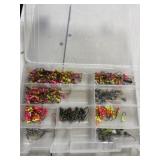 Tackle Box of Weighted Hooks
