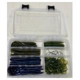 Rubber Worms in Tackle Box