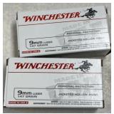 100 rnds Winchester 9mm Ammo