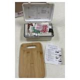 First Aid Kit & Bamboo Cutting Board