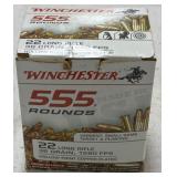 555 rnds Winchester .22LR Ammo