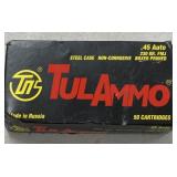 50 rnds TulAmmo .45acp Ammo