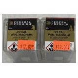 100 rnds Federal .22 Magnum Ammo