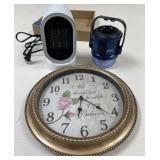 Electric Heater, Coleman Battery Lamp