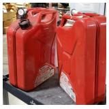 2 - Steel 5 Gallon Fuel Cans