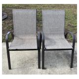 2 - Stackable Lawn Chairs