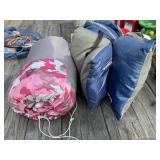 Sleeping Bag, Camp Pillows