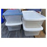 4 - Shoebox Size Storage Totes