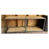 2 - Metal Frame Garage Shelves