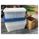 Shoebox Size Storage Totes & Basket