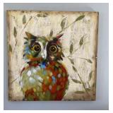 39" x 39" Square Owl on Canvas